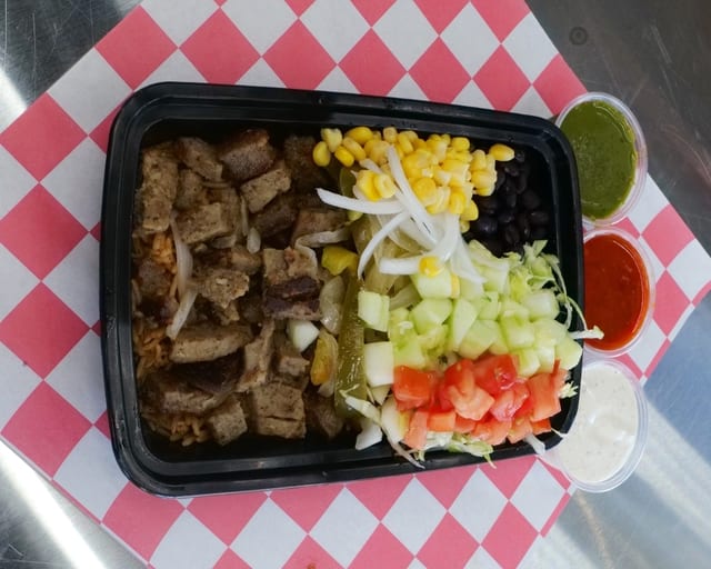 Lamb & Beef Gyro Platter.
