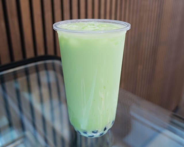Honeydew Melon Milk Tea.